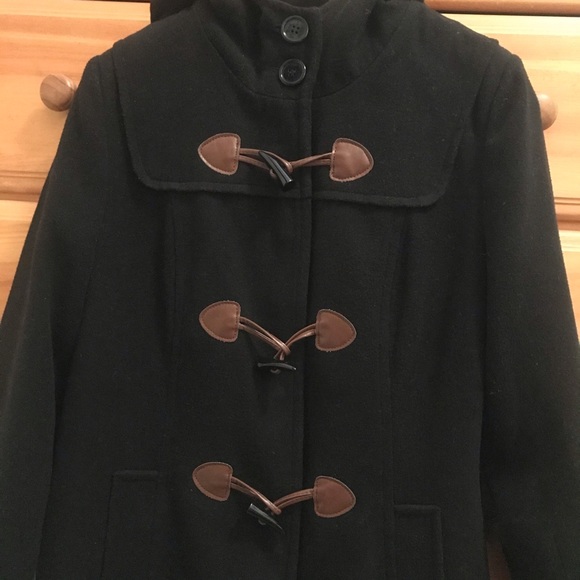Black Pea Coat - Picture 3 of 5